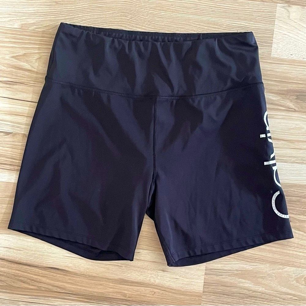 Calvin Klein Black Bike Shorts with Moisture-Wicking Fabric